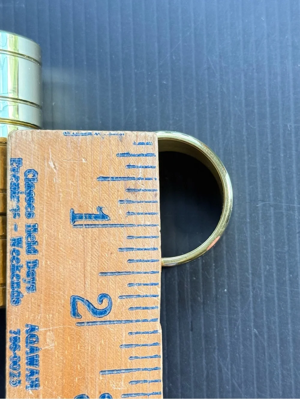 VTG BALDWIN BRASS DEVON NAPKIN RINGS SET OF 4 ORIGINAL BOX GORGEOUS